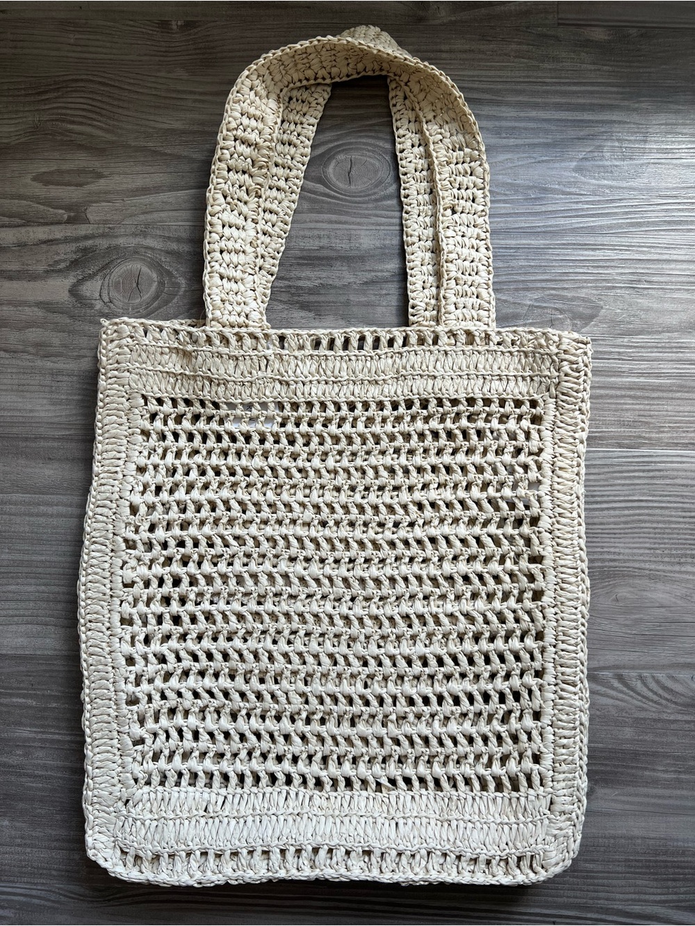 HOLT RENFREW • Woven Crochet Beach Tote Bag Swim Accessory - Picture 5 of 6